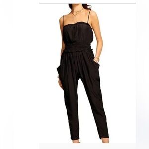 NWT Ramy Brook navy silky starr jumpsuit - so cute!